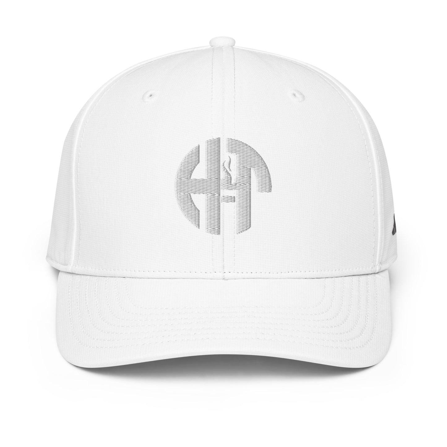 Adidas performance cap with moisture-wicking fabric and the iconic Adidas and HFT logo embroidered on the front for style and UPF 50+ protection front