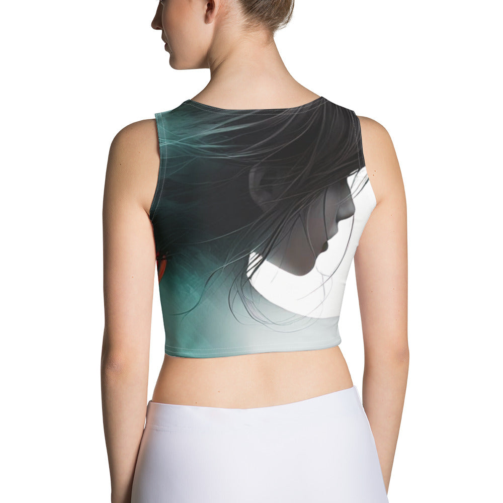 All over print Enigma Designer Croptop back female