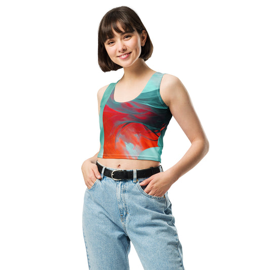 All over print Enigma Designer Croptop front