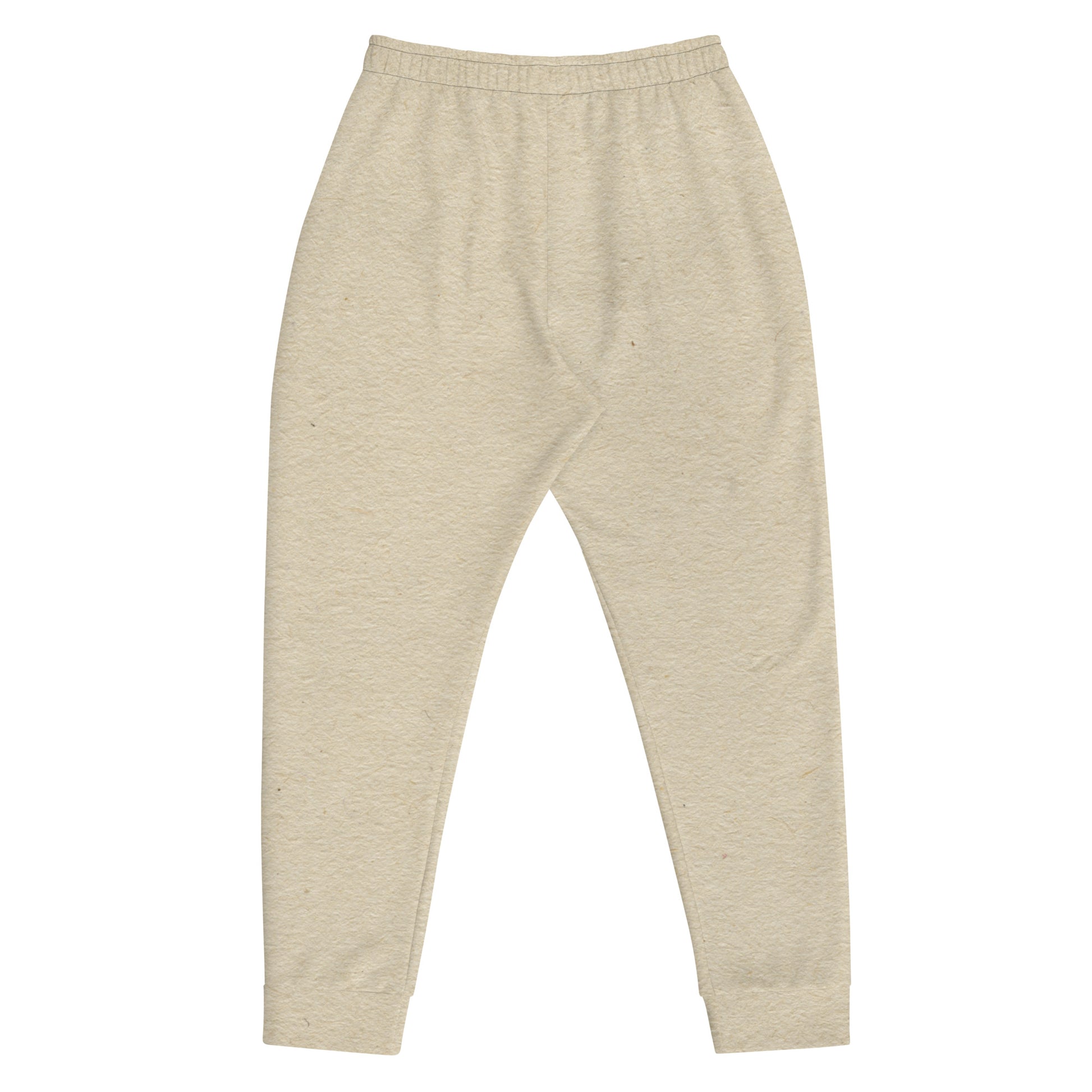 Neutral-toned HFT Men's Joggers II with a comfortable cotton-like texture, laid out flat to showcase their softness and fit back