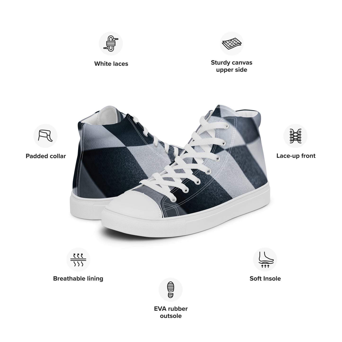 HFT Men’s High Top Canvas Shoes II