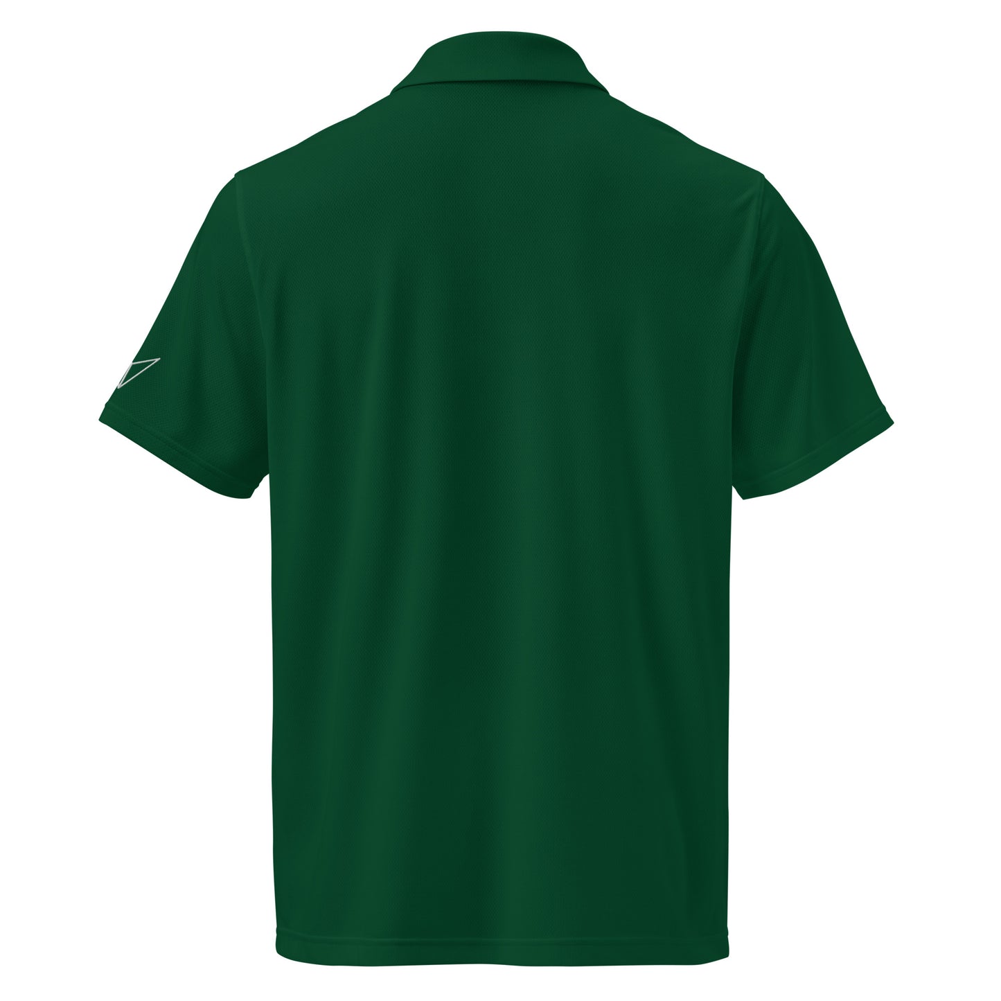 Under Armour men's  forest green front polo shirt with moisture-wicking fabric and anti-odor technology  green back