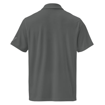 Under Armour men's  grey  front polo shirt with moisture-wicking fabric and anti-odor technology  back