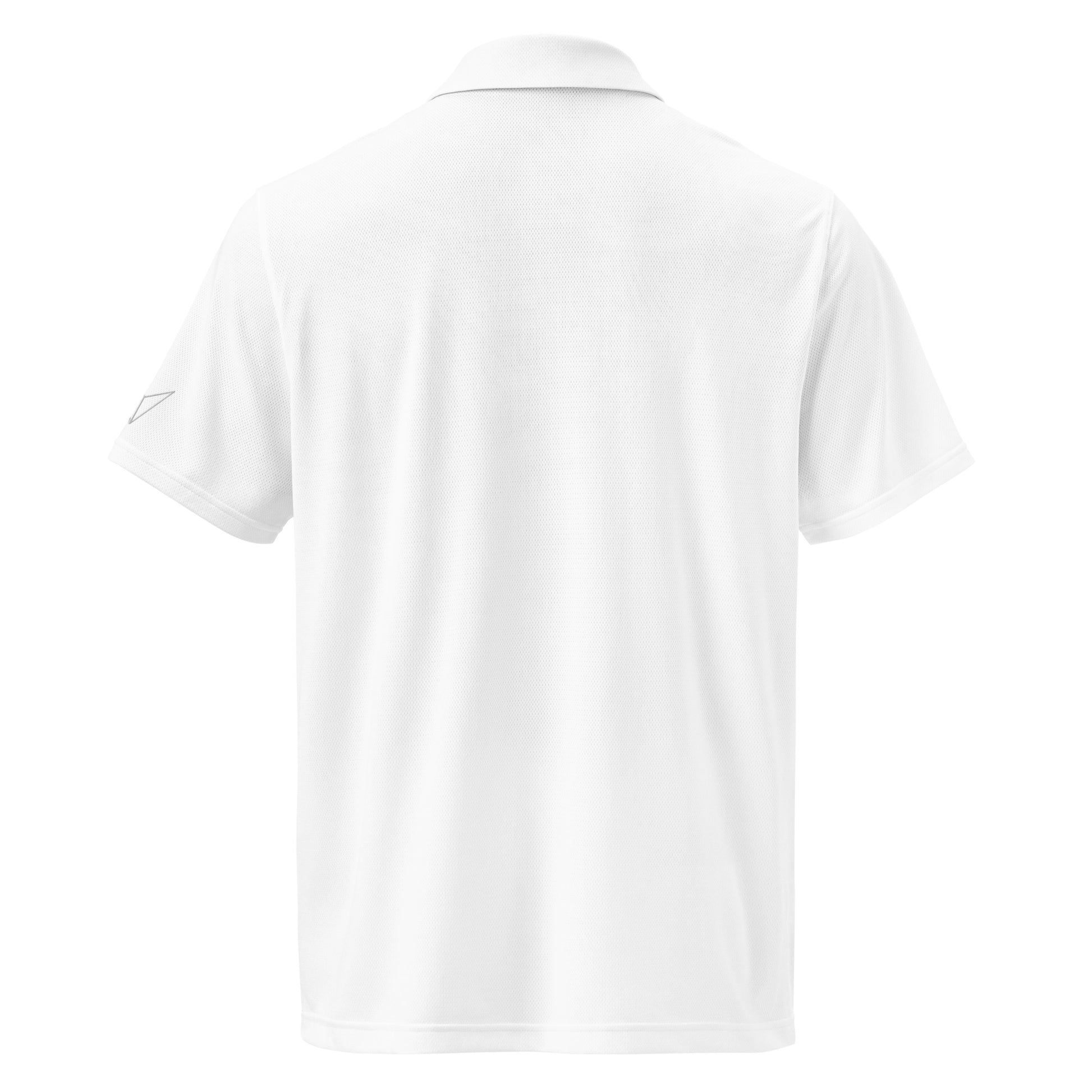 Under Armour men's  white  front polo shirt with moisture-wicking fabric and anti-odor technology back