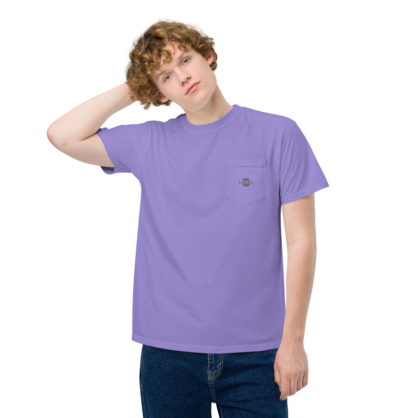 HFT Unisex Garment-Dyed Pocket T-shirt