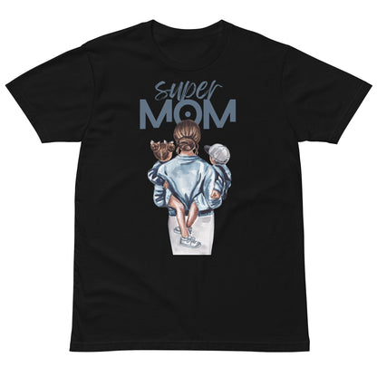 Supermom Unisex Premium T-Shirt black front 