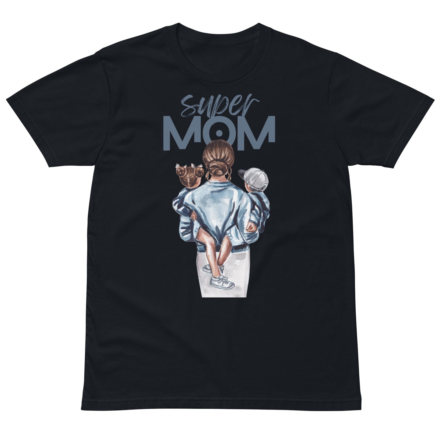 Supermom Unisex Premium T-Shirt navy front