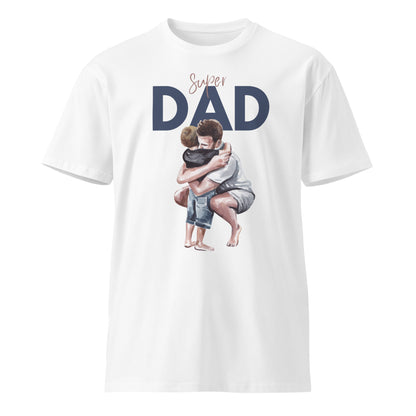 Superdad Unisex Premium T-shirt white front 