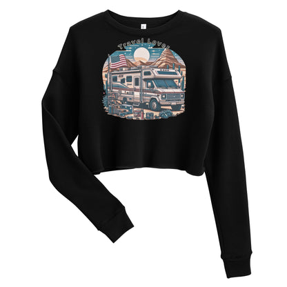 Travel Lover Women's Cropped Sweatshirt