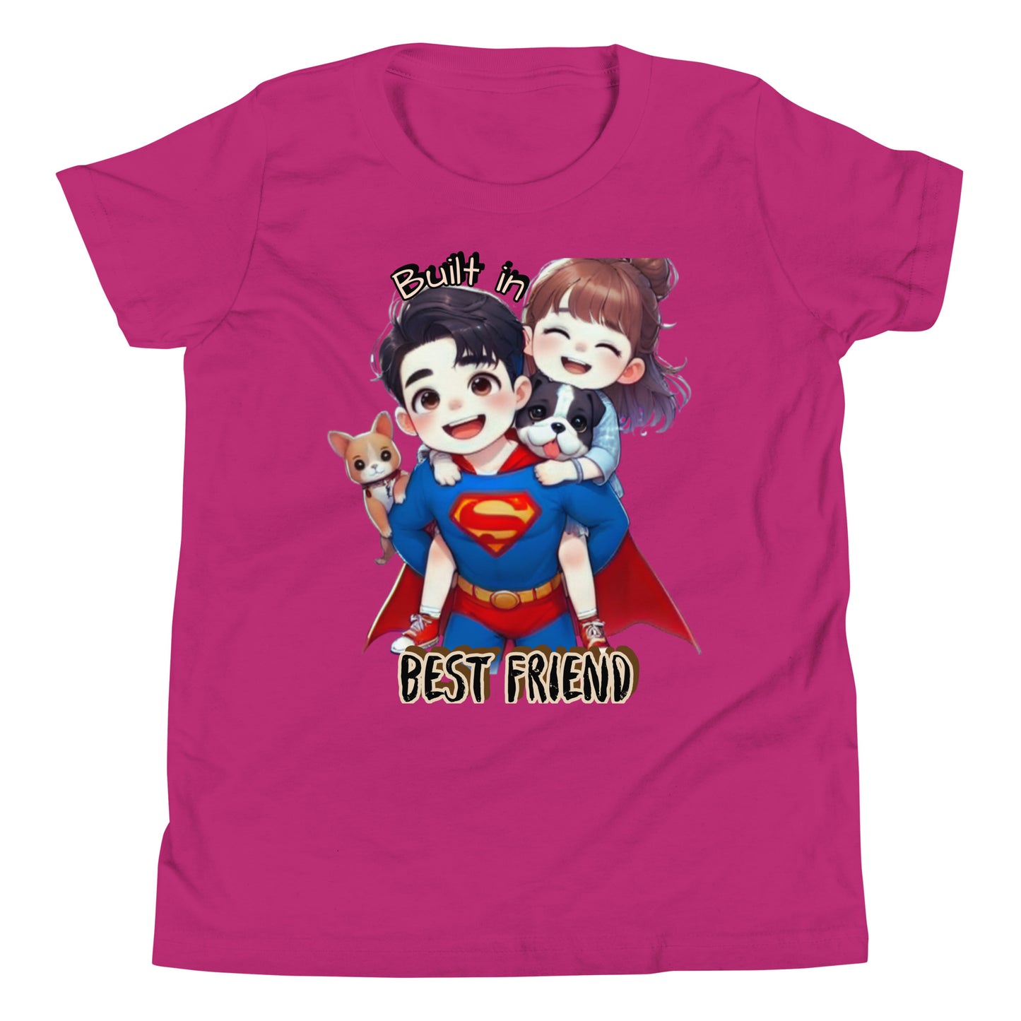 Sibling Matching Super Hero Short Sleeve T-Shirt