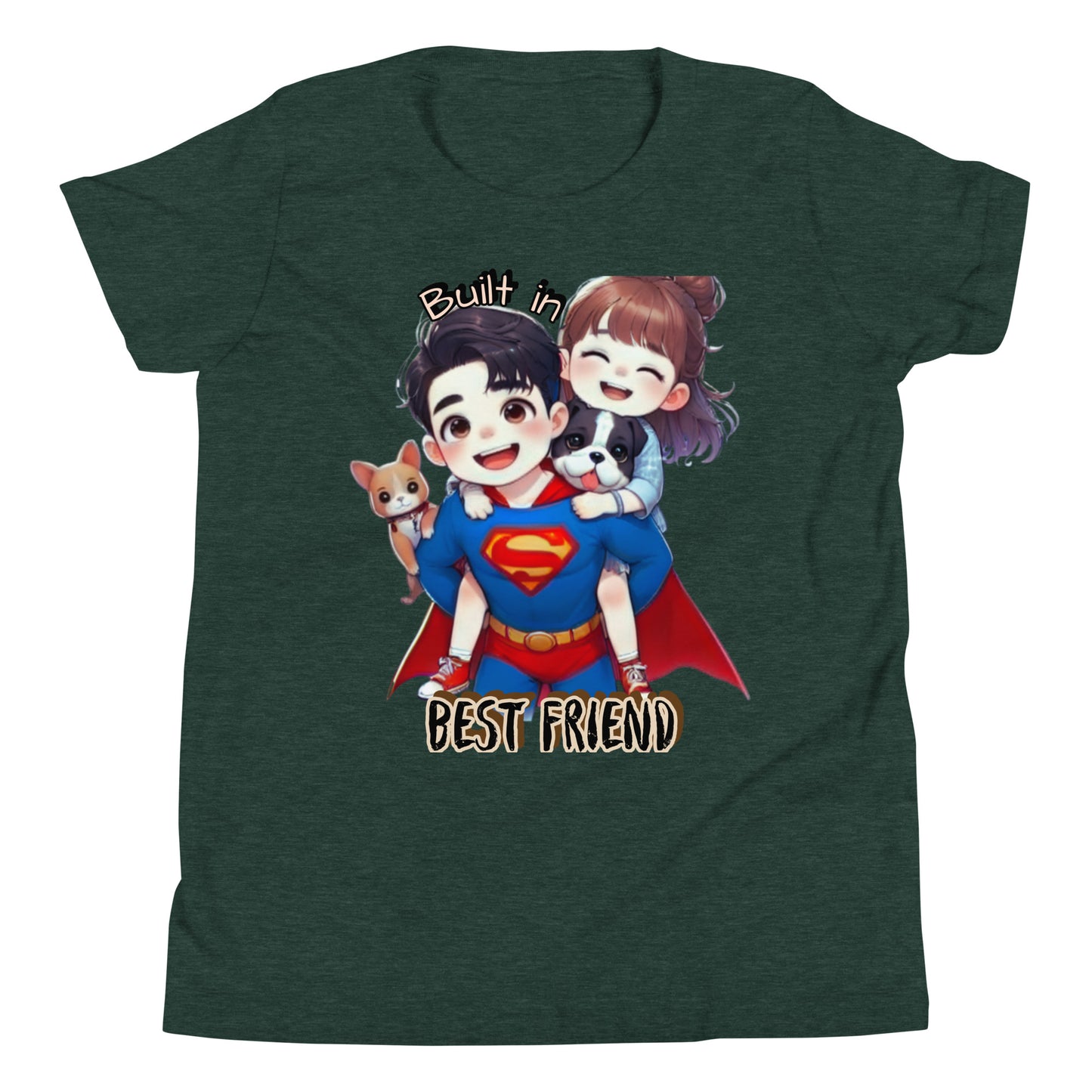 Sibling Matching Super Hero Short Sleeve T-Shirt